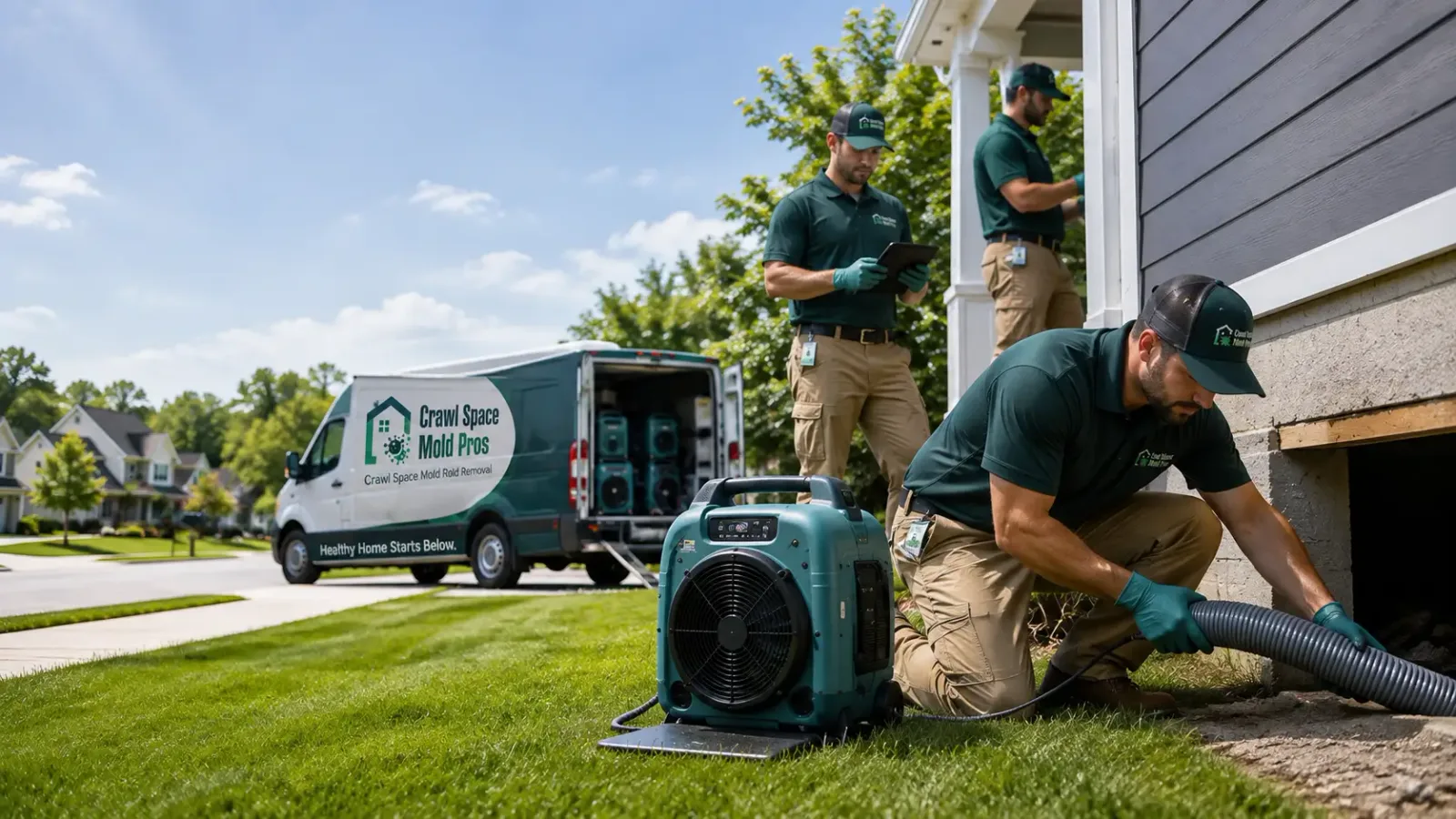 Crawl Space Mold Removal in Old Washington, OH